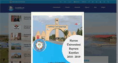 Desktop Screenshot of harran.edu.tr